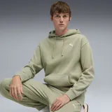 Buzo con capucha Puma de la línea Essentials, en color verde oliva con efecto lavado. Presenta bolsillo tipo canguro frontal, cordones ajustables en la capucha y logo de la marca bordado en el pecho.