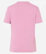 Blusa básica de manga corta y escote en V, color verde lima pálido.