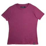 Remera fucsia de mujer, marca Topper, de corte clásico y manga corta.