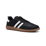 Championes urbanos American Sport Resh negros con detalles blancos y suela marrón.