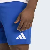 Short deportivo Adidas de corte clásico, confeccionado en tejido de punto interlock con tecnología Climacool para la gestión de la humedad. Presenta cintura elástica con cordón ajustable y el logo Badge of Sport en contraste en la pierna.