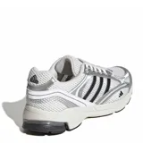 Championes Adidas Spiritain 2000 color blanco y plateado, con diseño de malla transpirable, detalles reflectantes y tecnología adiprene en la suela.