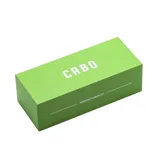 Lentes de sol unisex con marco transparente y lentes marrones.