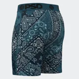 Calzoncillos bóxer de hombre PSD con estampado de cachemira en tonos azulados.