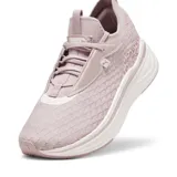 Championes Puma Softride Stack.Prem.Wns, color rosa con detalles en blanco.