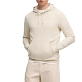 Canguro Puma de color verde petróleo, con capucha ajustable con cordones, bolsillo frontal tipo canguro y logo de la marca estampado en el pecho. Presenta puños con detalle de rayas en contraste.
