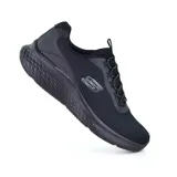 Championes Skechers Skech-Lite Pro Ledger color negro, con cordones elásticos y capellada de malla y material sintético. Cuenta con plantilla acolchada Skechers Air-Cooled Memory Foam y entresuela Skech-Lite que absorbe los impactos.