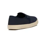 Zapatilla elastizada de hombre Br Sport, de color azul marino con detalles en negro y suela color crema.