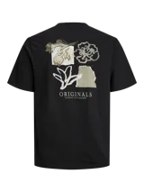 Remera de manga corta y cuello redondo, color negro, con pequeño estampado en el pecho con la inscripción "Originals". Confeccionada en jersey de algodón orgánico.