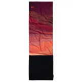 Cuello polar multifuncional de la marca Buff, con diseño degradado que va desde tonos rojizos y naranjas hasta una base negra. Cuenta con forro polar interior para mayor calidez y aislamiento térmico.