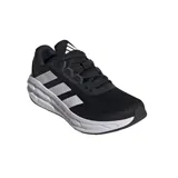Championes de running Adidas Questar 3, color negro con detalles en blanco.