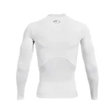 Remera de compresión Under Armour ColdGear de manga larga, color gris, con logo en el pecho y cuello redondo.