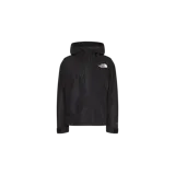 Campera impermeable The North Face Dryvent Mono Outdoor de color negro, con capucha ajustable, cierre frontal con cremallera y solapa con botones a presión, bolsillos laterales y puños con velcro.