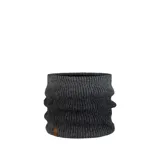 Cuello polar Buff Knitted & Fleece Neckwarmer Marin Adult, color gris oscuro, tejido de punto con forro polar interior.