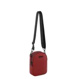 Bandolera Las Oreiro de diseño compacto con doble compartimento principal con cierre. Confeccionada en material sintético texturizado, cuenta con correa ajustable y extraíble con el logo de la marca estampado.