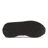 Championes New Balance 237, color verde oscuro con detalles en violeta y logo "N" en blanco.