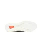 Championes Hush Puppies modelo Body Shoe Advance Knit Laceup, color gris claro, confeccionados en tejido knit con detalles en cuero sintético y suela blanca con amortiguación Bounce.