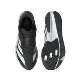 Championes de running Adidas Adizero SL 2, color negro con las tres tiras plateadas y suela blanca.