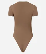 Body liso de manga corta y cuello redondo, confeccionado en poliamida y elastano con cierre en la entrepierna, diseño ajustado al cuerpo de la marca Blue Steel.