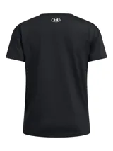 Remera deportiva Under Armour Vanish Energy negra de corte clásico con logo estampado en el pecho.