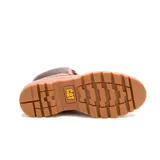 Bota de caña media Caterpillar modelo Colorado, confeccionada en cuero con textura de reptil. Presenta cordones frontales, cuello acolchado en contraste y suela de goma dentada para mayor tracción.