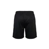 Short de fútbol Umbro de color azul marino, con cintura elástica y cordón ajustable. Presenta el logo de la marca bordado en blanco en la parte inferior de la pierna izquierda.