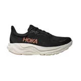 Championes de running Hoka Kaha 3 GTX de color negro, con suela gruesa beige y detalles en tono cobrizo, incluyendo el logotipo de la marca en el lateral.