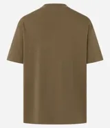 Remera básica Marfinno de cuello redondo y manga corta, confeccionada en algodón peruano con acabado suedine.