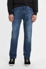 Jean de hombre Levi's modelo 502 Regular Taper ADV, color azul oscuro con lavado medio. Corte regular en muslos y tapered en piernas. Confeccionado con tecnología Levi's Flex para mayor comodidad y flexibilidad.