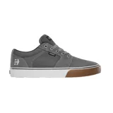 Championes Etnies Barge LS color gris, con logo de la marca en el lateral, cordones y suela de goma color caramelo.