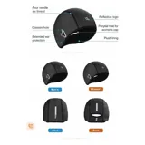 Gorro deportivo gris de la marca Rhinowalk con cubierta extendida para los oídos y diseño con ranuras laterales para gafas. Es elástico, flexible y apto para actividades al aire libre como correr o ciclismo.