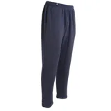 Pantalón de jogging azul marino, corte chupín, con cintura elástica y logo de la marca en la pierna izquierda.
