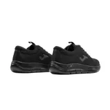 Championes deportivos Joma modelo Teseo Lady 2621, color negro. Presentan un diseño con tejido mesh transpirable, plantilla de espuma con memoria para mayor confort, mediasuela de phylon para amortiguación y suela de caucho resistente al desgaste.
