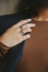 Anillo bombé de plata 925 hecho a mano. Se realiza por pedido a medida, con una demora de 21 días.