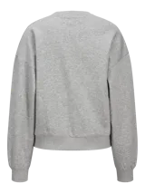 Buzo marrón de cuello redondo con estampado frontal en color blanco que dice "Palm Springs 1998 Los Angeles". De corte relajado y mangas largas con puños elásticos.