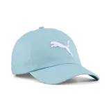 Gorra tipo baseball Puma, color celeste, con logo de la marca bordado en blanco en el panel frontal.