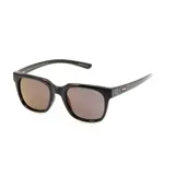 Lentes de sol MDQ modelo Wahine Black Flash, con armazón rectangular de acetato color negro y cristales oscuros espejados.