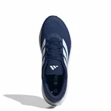 Championes Adidas Runfalcon 6 M, de color azul marino con las tres tiras características en blanco en los laterales y entresuela blanca con amortiguación Cloudfoam.