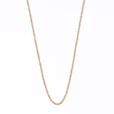 Cadena dorada de eslabones finos.