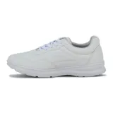 Championes deportivos blancos Comfortflex con cordones tono sobre tono, suela chunky con amortiguación y un discreto aplique metálico dorado en el lateral.