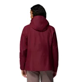 Campera 3 en 1 Columbia modelo Bugaboo III, color bordó. Cuenta con un sistema de intercambio que permite usar la capa exterior impermeable con tecnología Omni-Tech y la capa interior de forro polar con tecnología termorreflectante Omni-Heat por separado o juntas. Incluye capucha desmontable, puños ajustables y bolsillos con cremallera.