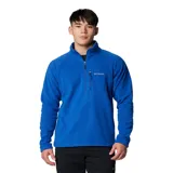 Buzo polar Columbia modelo Fast Trek III, color azul, con cuello alto, cierre frontal parcial y bolsillo con cierre en el pecho.