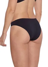 Bombacha de bikini color verde agua, de microfibra sin costuras y forro de algodón.