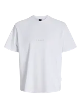 Remera de manga corta y cuello redondo con calce relajado. Presenta un diseño minimalista con el logo 'CORE' estampado en el centro del pecho. Confeccionada en tejido interlock de tacto suave y elástico.