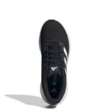 Championes Adidas Response Runner negros con detalles blancos, ideales para running.