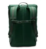 Mochila Columbia de 27 litros con diseño roll-top, confeccionada en tejido resistente al agua con revestimiento de PU. Cuenta con respaldo de malla transpirable, tirantes acolchados ergonómicos, funda interna para portátil de 15 pulgadas, bolsillos laterales para botellas y bolsillo frontal con cierre.
