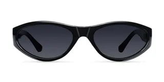 Lentes de sol envolventes negros con protección UV400 y lentes polarizadas alemanas con recubrimiento anti-scratch y superhydrophobic.