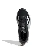 Championes Adidas Duramo Speed 2 M de color negro con las tres tiras características de la marca en blanco en el lateral, y suela amortiguada en color gris claro.