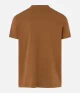 Remera básica de hombre con cuello redondo y manga corta, confeccionada en algodón con textura acanalada y corte comfort.