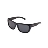 Lentes de sol con armazón de estilo deportivo en color negro mate y cristales oscuros. Presentan el logo de la marca MDQ en las patillas.